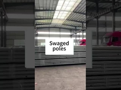 전기 전력을 위해 16M 핫 디프 스와그 스틸 튜버 폴