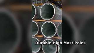 높은 마스트 폴 경기장 조명 강철 폴 가이드