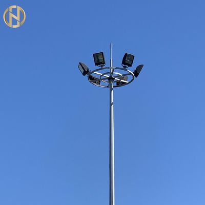 등산 사다리와 Q345 2.5 밀리미터 30m 태양 가로등 높은 Mast 조명