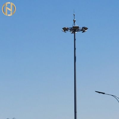오르는 메커니즘을 낮추는 것을 가진 직류 전기로 자극된 12 미터 높은 Mast 막대기