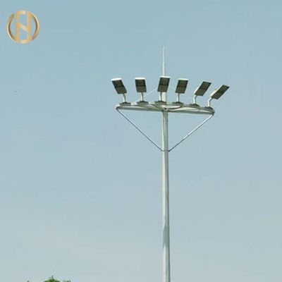 다각형 Q460 가로등 높은 마스트 전등 기둥 겹침 연결