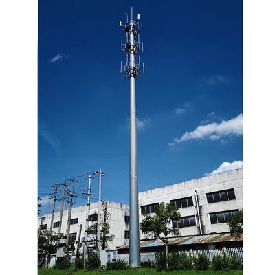 주문 파우더 코팅 40m 스틸 안테나 플랫폼과 함께 모노폴 online manufacture