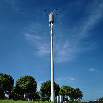 주문 Customizable Height and Wind Design for Telecommunication Post with Steel Pole Structure Analysis Report online manufacture