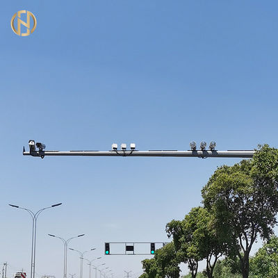 주문 그림과 다각형 상 CCTV 카메라 막대기  고온 침지 직류 전기로 자극된 CCTV 포스트들 online manufacture