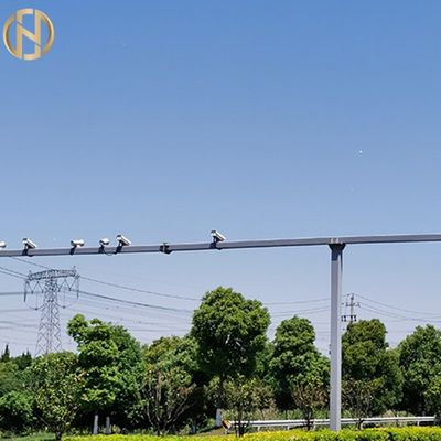주문 Q235는 CCTV 야외 보안 카메라 막대기 두배 브라켓을 활성화했습니다 online manufacture