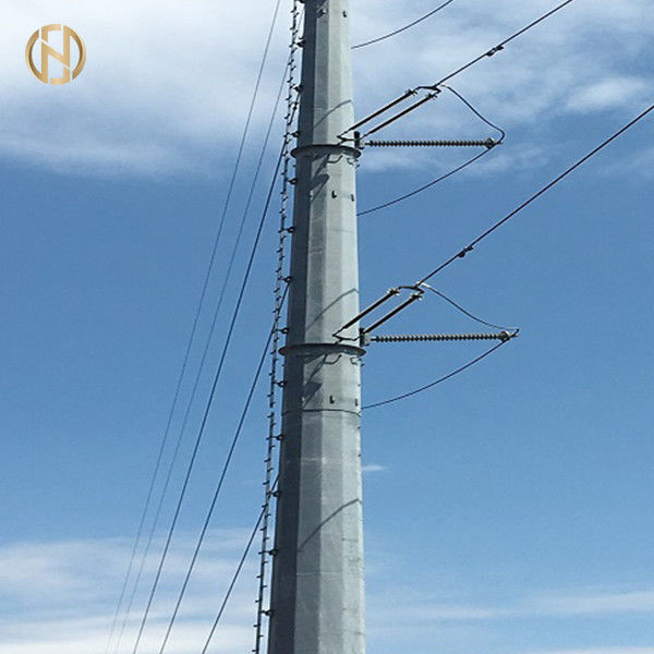 69KV 강철 금속 전화선용 전주 ASTM 높은 내구성을 직류 전기를 통하는 123 뜨거운 복각