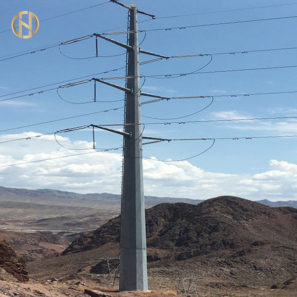 고급 품질 전력 전신주 132KV 핫 롤 철강 Q345B GR65 물질