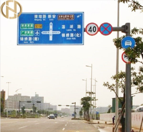 분말 코팅과 3M Q460 GR65 가로 표지판 막대기