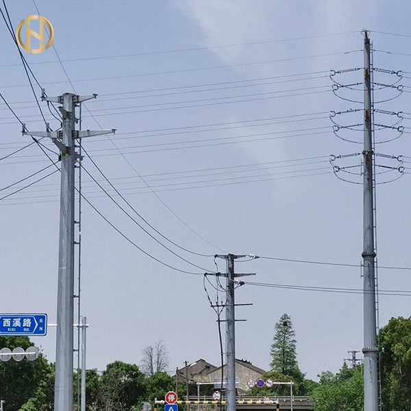 매장된 활자 합금 전화선용 전주 GR50 8각형 모양 15KV 33KV 14m