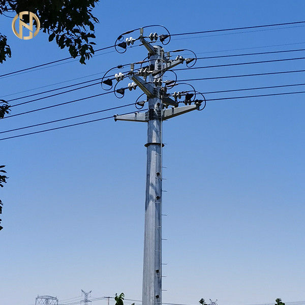 철강 전기 메탈 파워 이송 폴 69KV 90FT Q460C