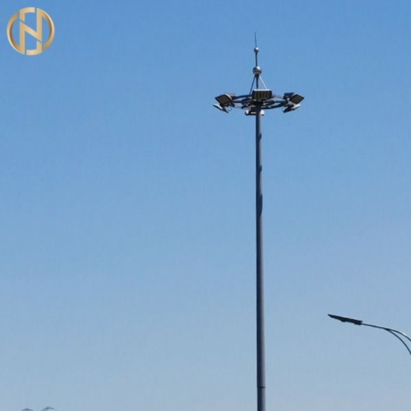 오르는 메커니즘을 낮추는 것을 가진 직류 전기로 자극된 12 미터 높은 Mast 막대기