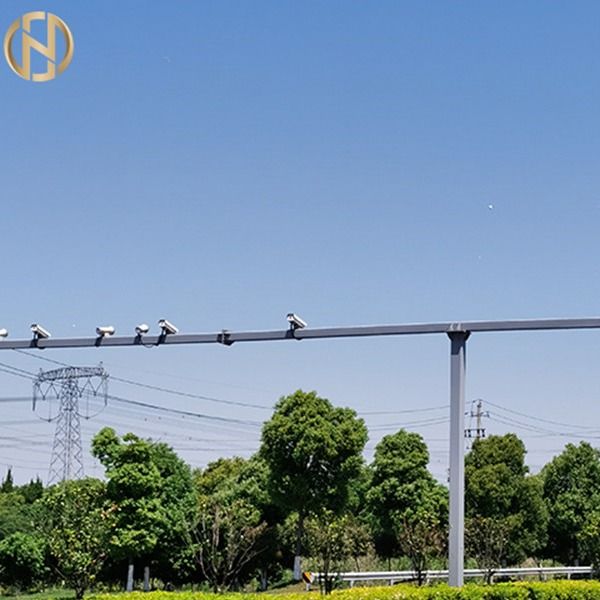 Q235는 CCTV 야외 보안 카메라 막대기 두배 브라켓을 활성화했습니다