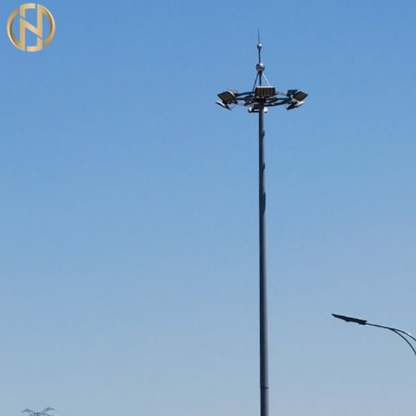 lED 가로등을 위해 활성화된 Q345 다각형 높은 것 Mast 막대기 고온 침지
