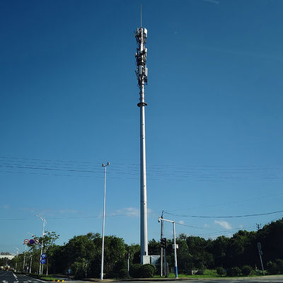 100FT 120FT 통신 기둥 ASTM A572 GR65 스틸로 만든 통신 기둥